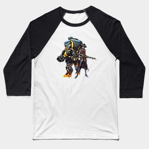 Overwatch Ashe Warlock Halloween Skin Baseball T-Shirt by Green_Shirts